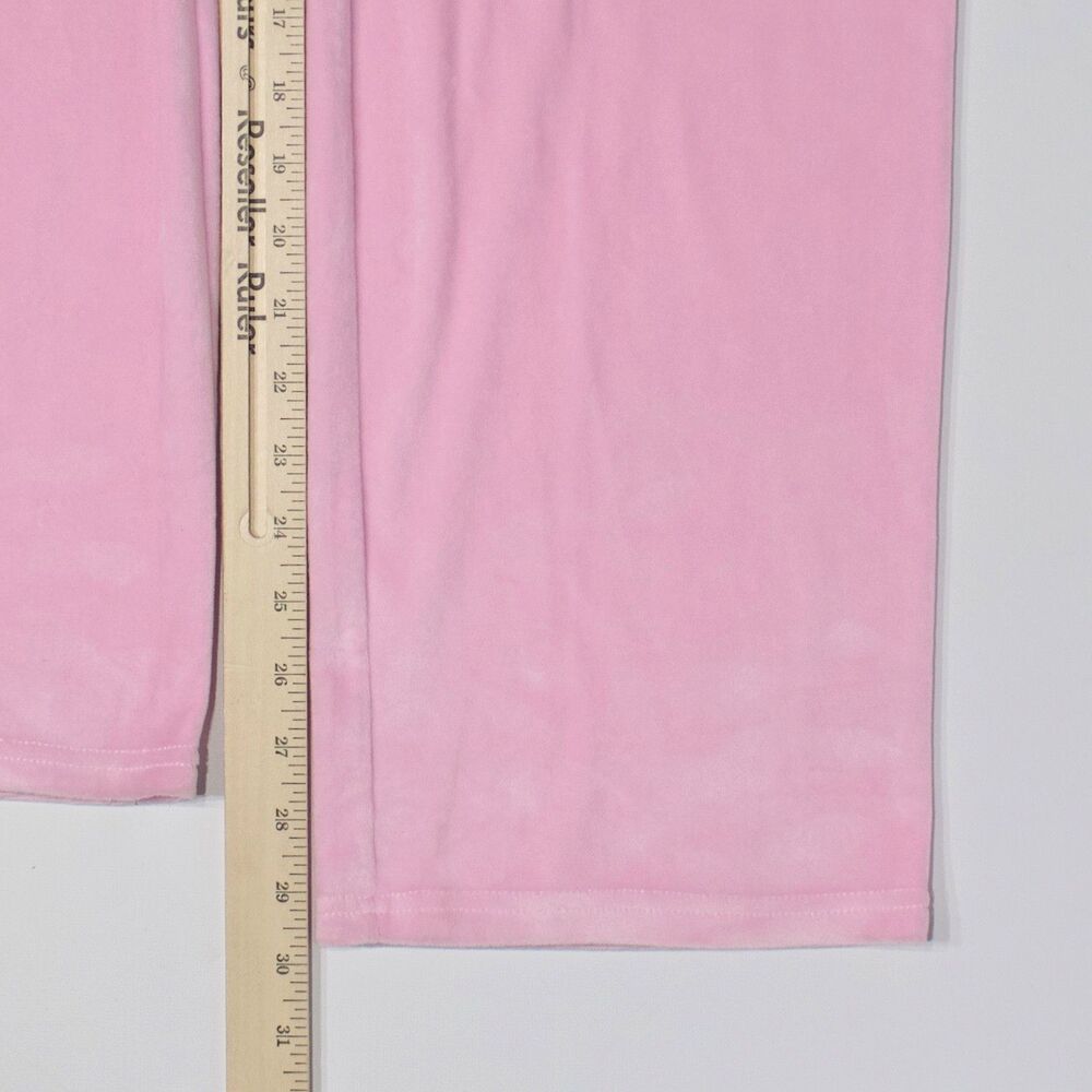 Juicy Couture Sleepwear Classic Velour Bling 2-Piece Pajama Set Pink Women Sz. M - Picture 13 of 15